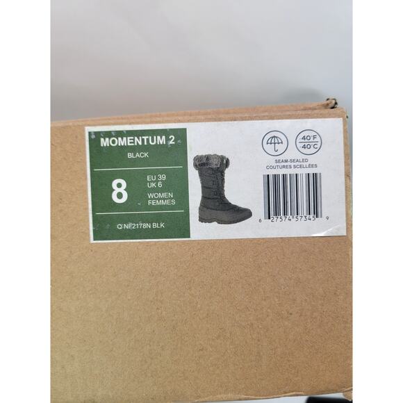 Kamik Women's Momentum L2 Waterproof Winter Boots Black Size 8 - Picture 14 of 14